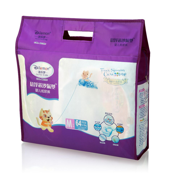 迪樂(lè)夢(mèng)懸浮芯大環(huán)腰紙尿褲M碼64片