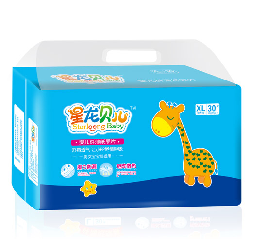 星龍貝兒嬰兒纖薄紙尿片XL30片