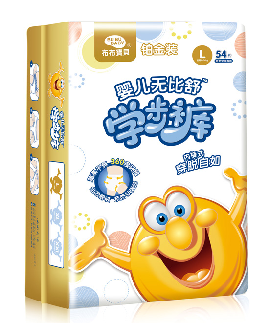 布布寶貝鉑金裝嬰兒學(xué)步褲L豎向