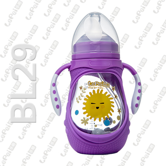 樂(lè)陪玻璃奶瓶-紫