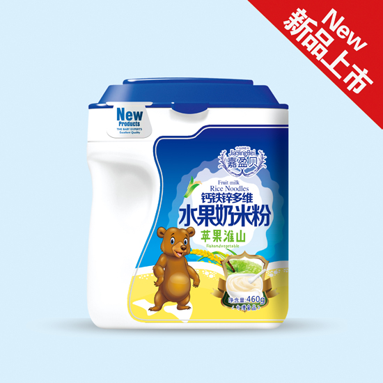 嘉盈貝蘋果淮山水果奶米粉