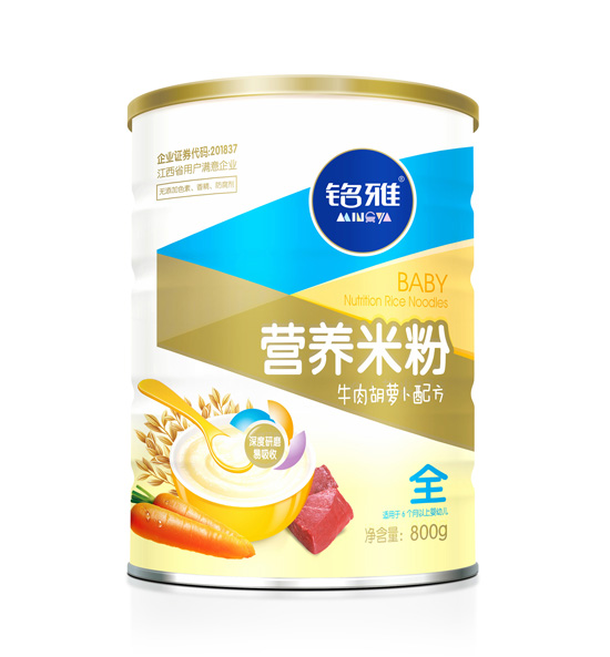 銘雅牛肉胡蘿卜營(yíng)養(yǎng)米粉800克