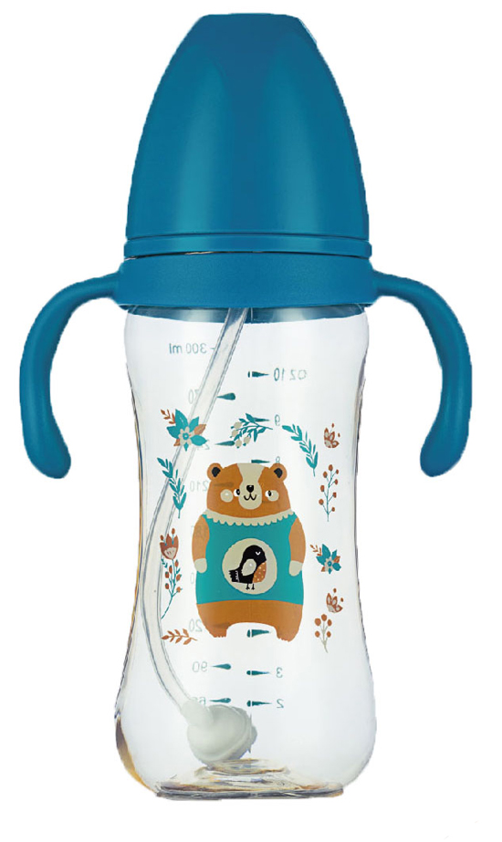 紐優(yōu)德國(guó)巴斯夫PPSU奶瓶300ml藍(lán)色