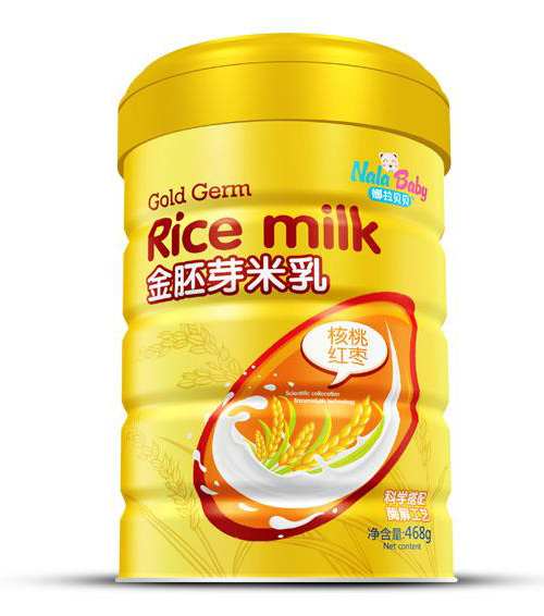 娜拉貝貝金胚芽核桃紅棗米乳468g