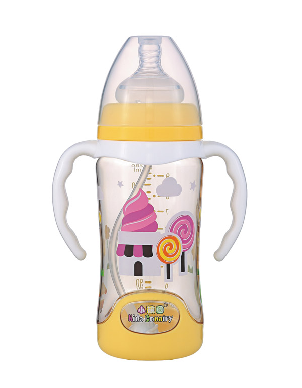 小孩國寬口扣底自動PPSU安全奶瓶280ML