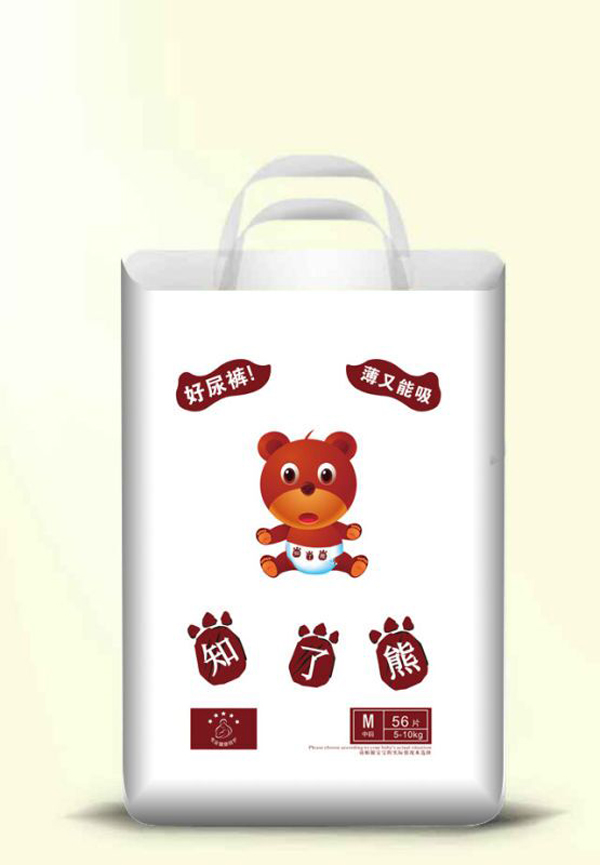 知了熊嬰兒紙尿褲M碼大包(56片)