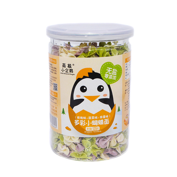 南極小企鵝無鹽多彩蝴蝶面核桃味+菠菜味+紫薯味.jpg 南極小企鵝無鹽多彩蝴蝶面核桃味+菠菜味+紫薯味.jpg