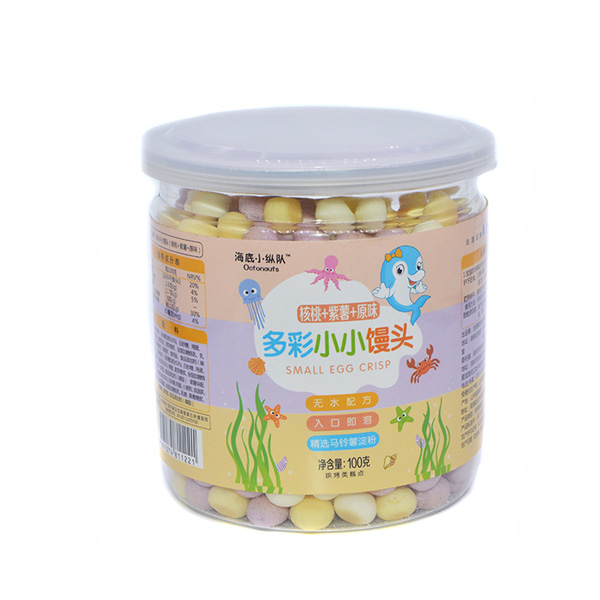 海底小縱隊(duì)多彩小小饅頭核桃+紫薯+原味