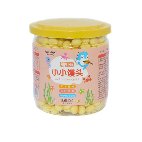 海底小縱隊(duì)小小饅頭胡蘿卜味包裝升級(jí)100g