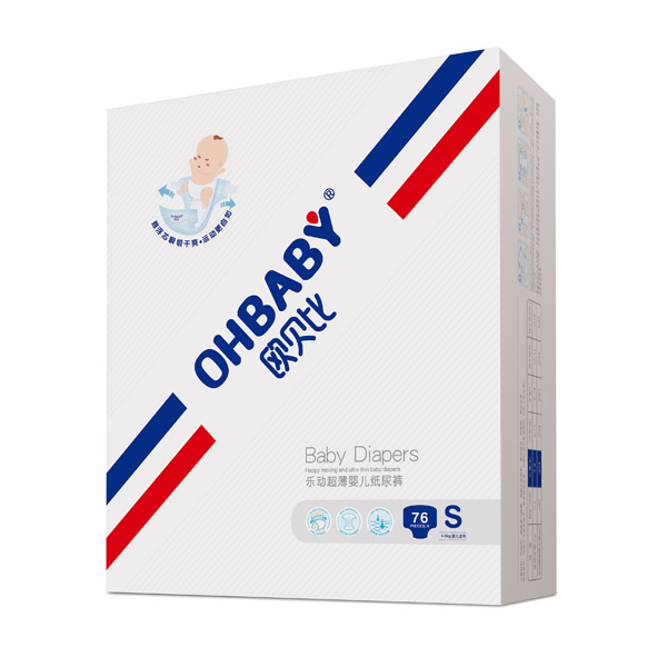 歐貝比樂動超薄嬰兒紙尿褲S76