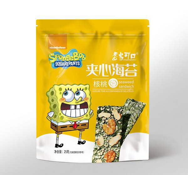 香當可口海綿寶寶系列-夾心海苔-核桃