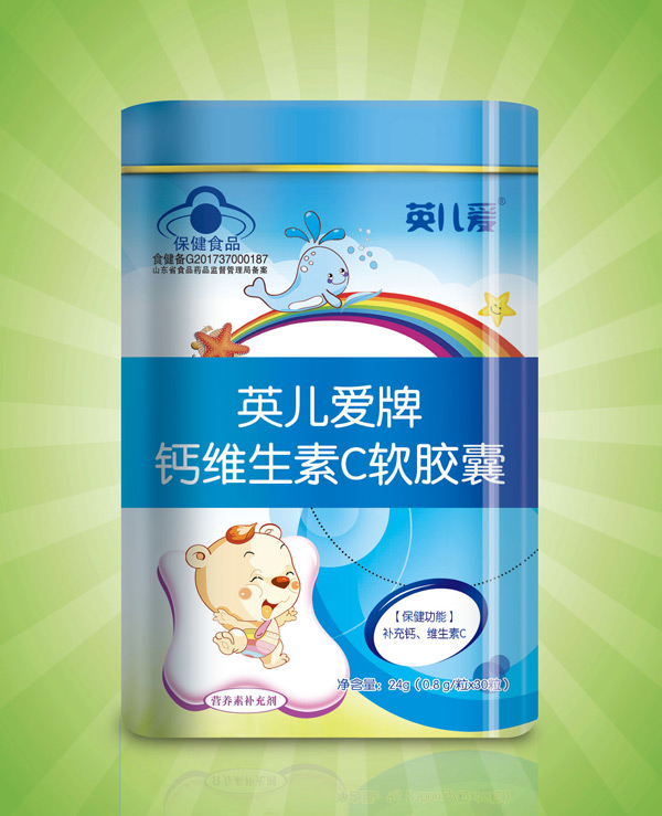 英兒愛(ài)牌鈣維生素C軟膠囊