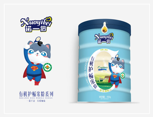 諾一倍有機護暢米粉-水蘇糖配方 桶裝