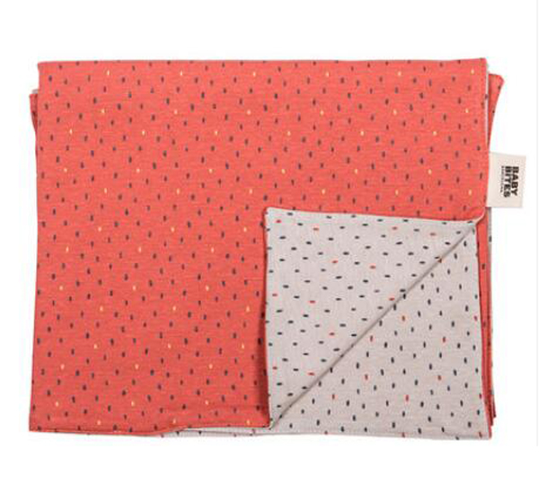 西班牙baby bitesy嬰兒推車搖搖椅專用蓋毯 米白珊瑚色