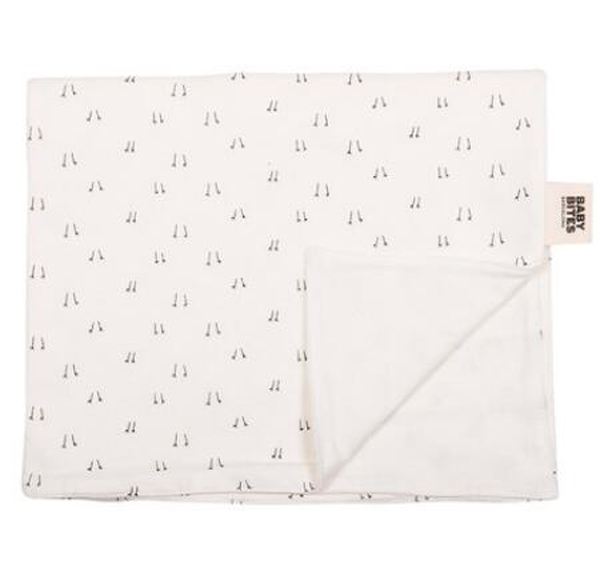 西班牙baby bitesy嬰兒推車搖搖椅專用蓋毯 白色