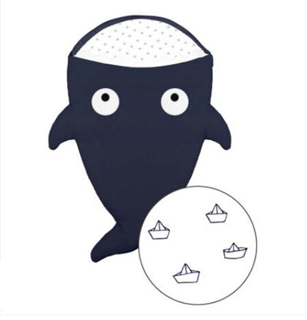 西班牙baby bites 鯊魚睡袋 海軍藍