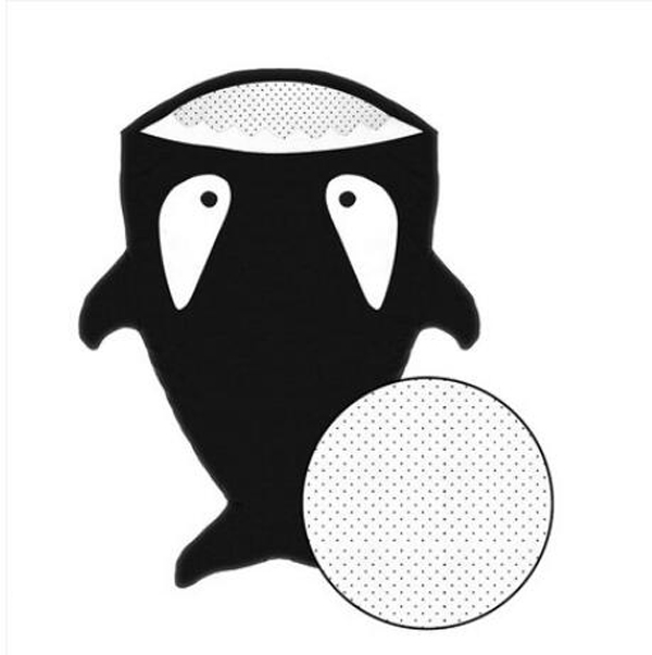 西班牙baby bites 鯊魚睡袋 黑色(內(nèi)襯點點)