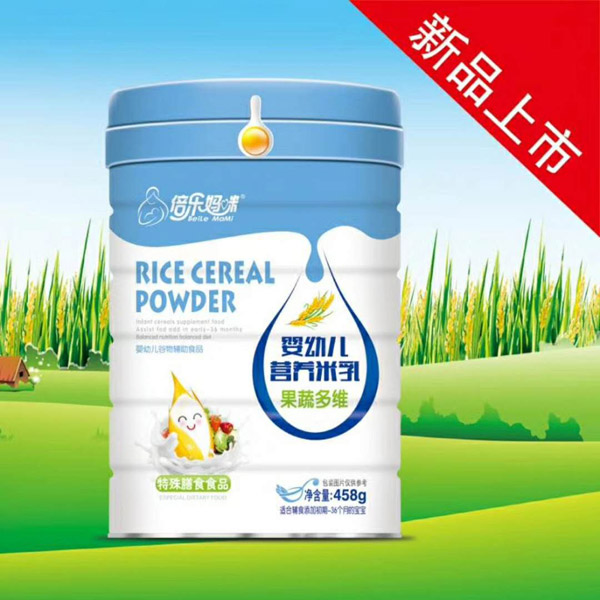 倍樂媽咪嬰幼兒營(yíng)養(yǎng)米乳罐裝-果蔬多維