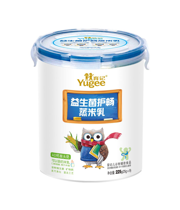 育記益生菌護(hù)暢蒸米乳-AD鈣猴頭菇225克樂扣裝