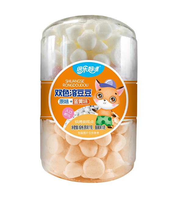 倍樂媽咪雙色溶豆豆-雙扣罐原味+蛋黃味