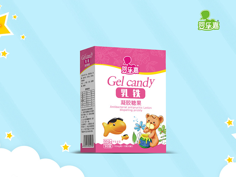 嬰樂嘉乳鐵凝膠糖果 盒裝