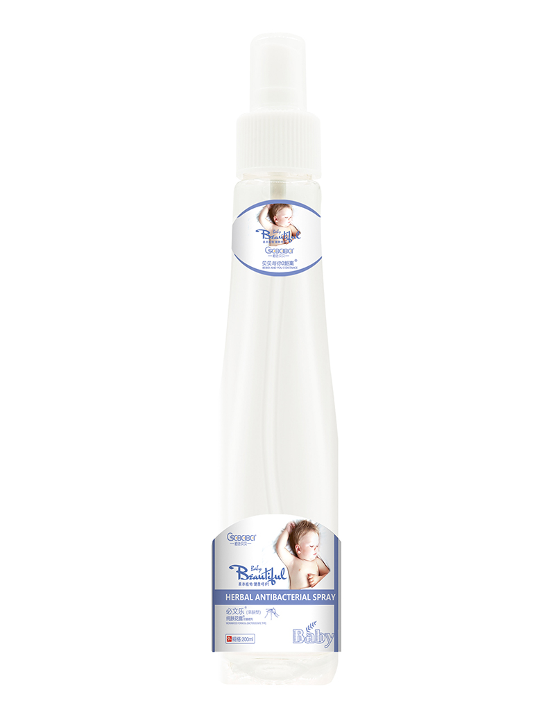 橙色貝貝必文樂(lè)純膚花露抑菌噴劑