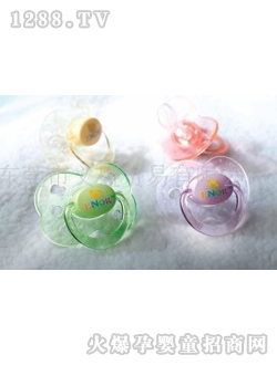 嬰諾綠色粉紫安撫奶嘴