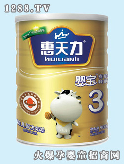 惠天力嬰寶有機(jī)轉(zhuǎn)換幼兒配方奶粉(聽(tīng)裝)