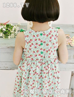 QQ寶貝芭比公主些列花色無(wú)袖裙