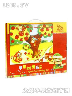 木馬智慧蘋果樹(shù)滑板車積木