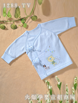 迪迪牌歡樂熊藍(lán)色嬰兒上衣