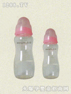 松道玻璃奶瓶粉色