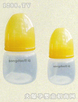 松道玻璃奶瓶黃色
