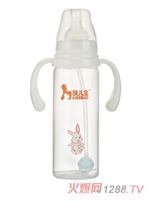 孩兒寶白色標(biāo)口直身自動PP奶瓶240ml
