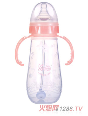 大耳朵全硅膠軟奶瓶300ml