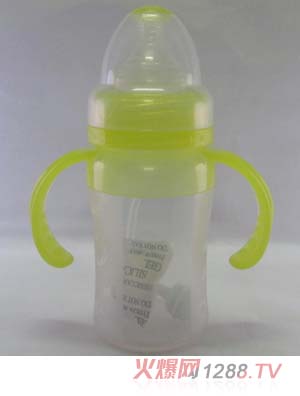 yinge寶150ML腰形寬口徑液體硅膠奶瓶