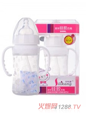 矽利康液體硅膠奶瓶210ml