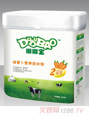 嘟嘟寶胡蘿卜營養(yǎng)奶米粉