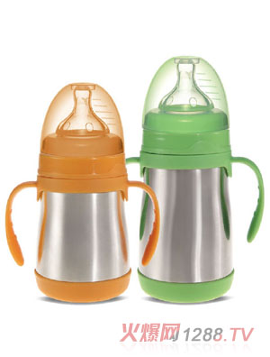 培愛(ài)寬口徑不銹鋼真空保溫奶瓶160ml