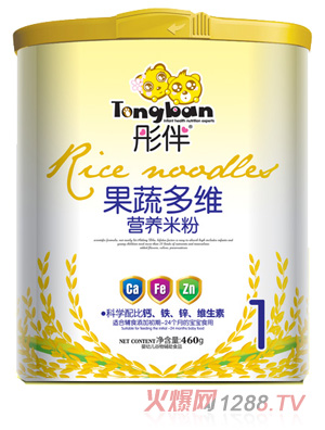 彤伴果蔬多維營養(yǎng)米粉桶裝1段