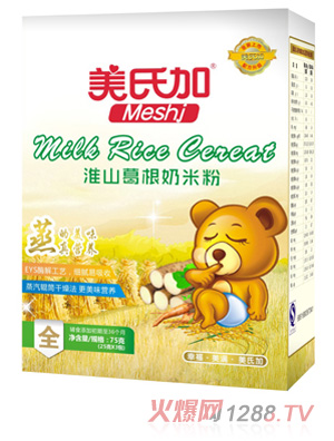 美氏加淮山葛根奶米粉75g