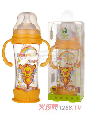 迪士尼寶寶寬口徑防摔玻璃奶瓶（大號(hào)）230ml