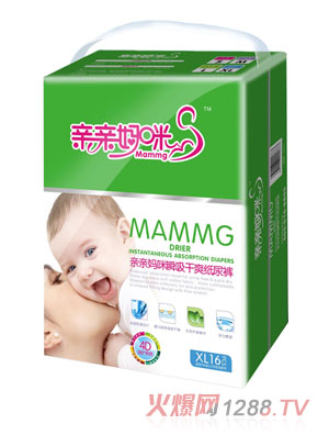 親親媽咪瞬吸干爽紙尿褲XL16片