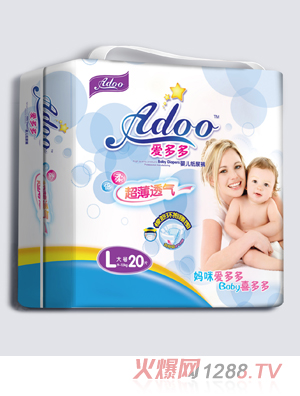 愛(ài)多多超薄透氣嬰兒紙尿褲L碼20片