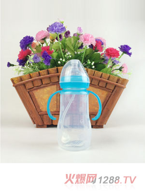 貝優(yōu)樂240ML硅膠奶瓶藍(lán)色