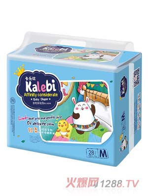 卡樂(lè)比超薄嬰兒紙尿褲M(mǎn)碼28片