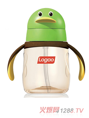 Logao（樂高）PPSU企鵝吸管水杯
