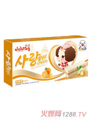冬己愛(ài)纖夾層蛋糕香橙味80克