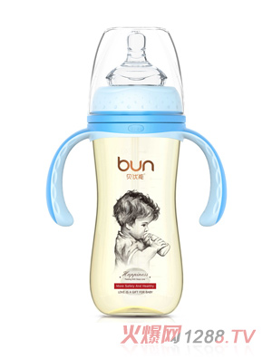貝優(yōu)能纖巧型帶柄自動(dòng)寬口PPSU奶瓶240ml