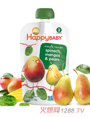 禧貝菠菜芒果梨泥